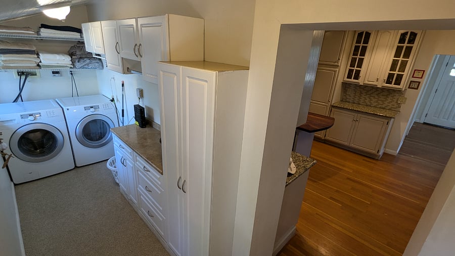 Laundry room. Tons of storage.