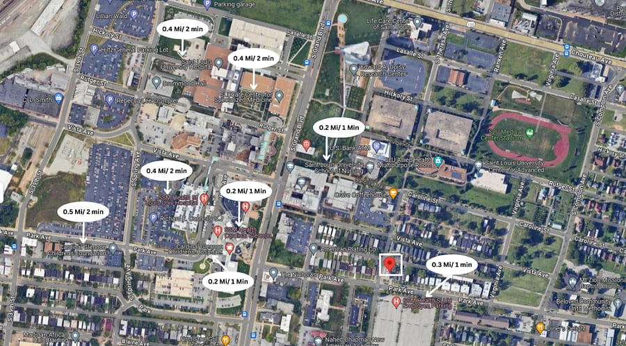 Nearby hospitals!