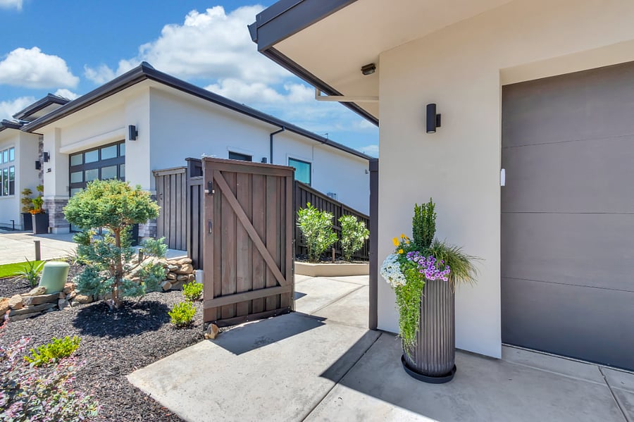 This is the locking gate to enter the backyard. The apartment entry is downstairs around back.