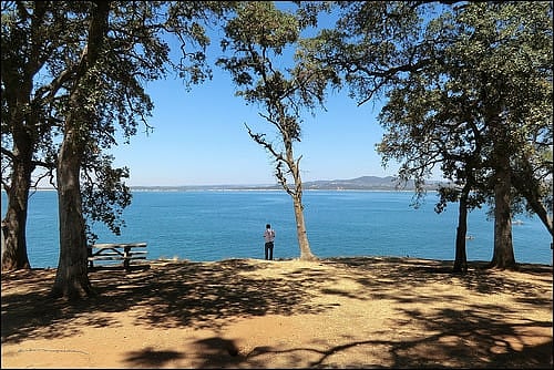 Folsom Lake - 3.5 miles.