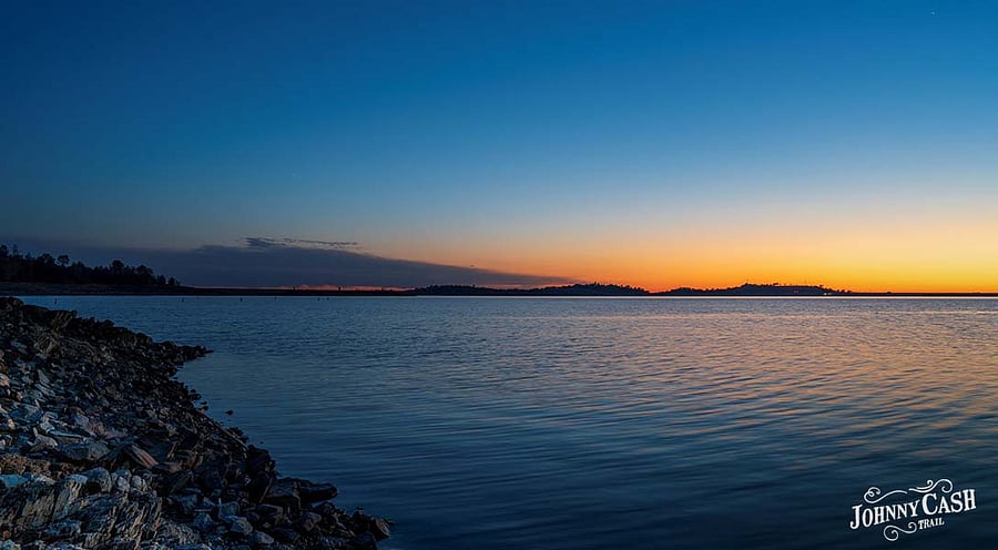 Folsom Lake - 3.5 miles.