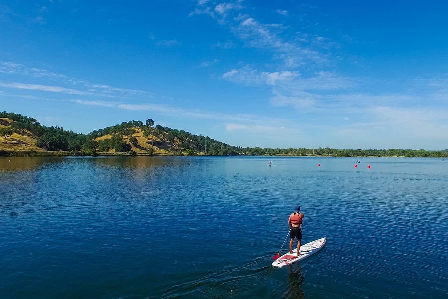 Lake Natoma - 6.5 mi - great for paddle boarding or kayaking.