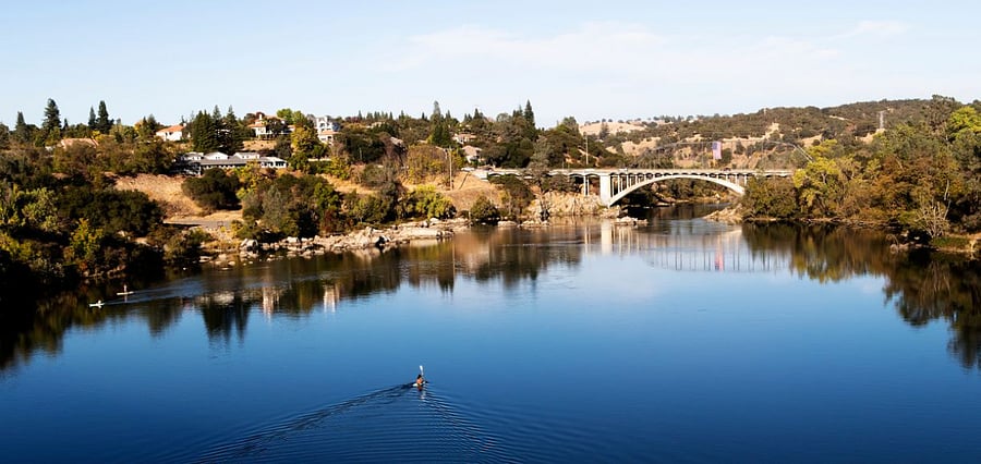 Lake Natoma - 6.5 mi - great for paddle boarding or kayaking.