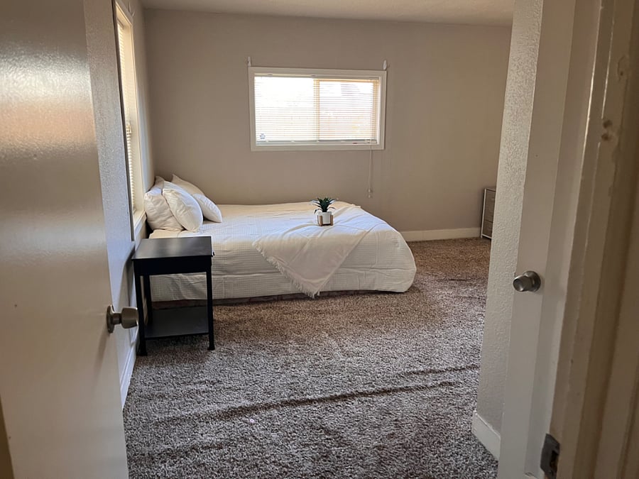 Bedroom 1 with bathroom en-suite