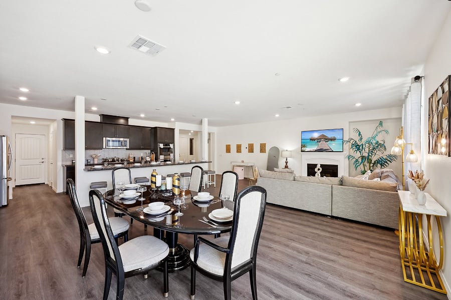Extra space, extra memories: a dining room for gatherings big and small.