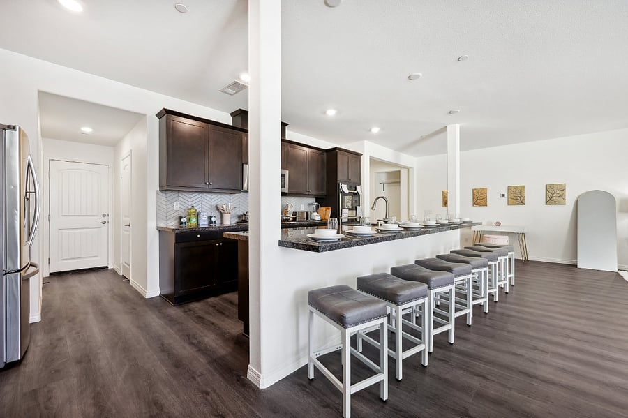 Spacious kitchen featuring a central islandperfect for cooking and gathering!