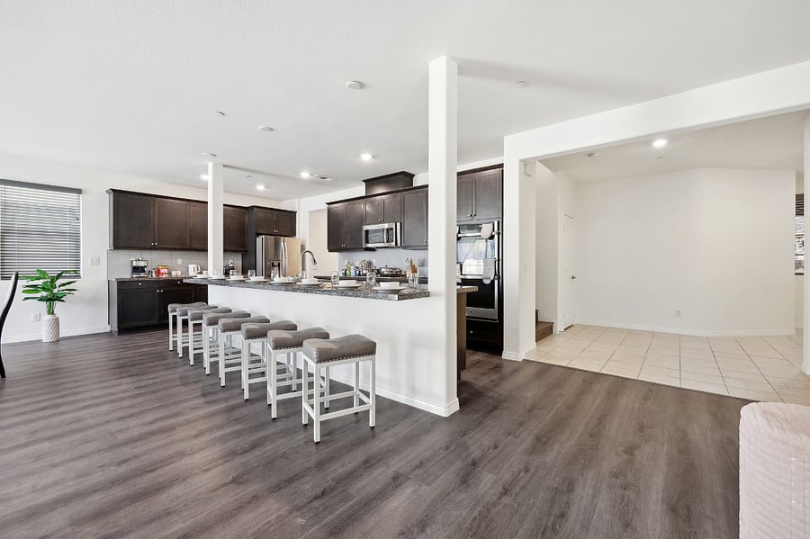 Spacious kitchen featuring a central islandperfect for cooking and gathering!