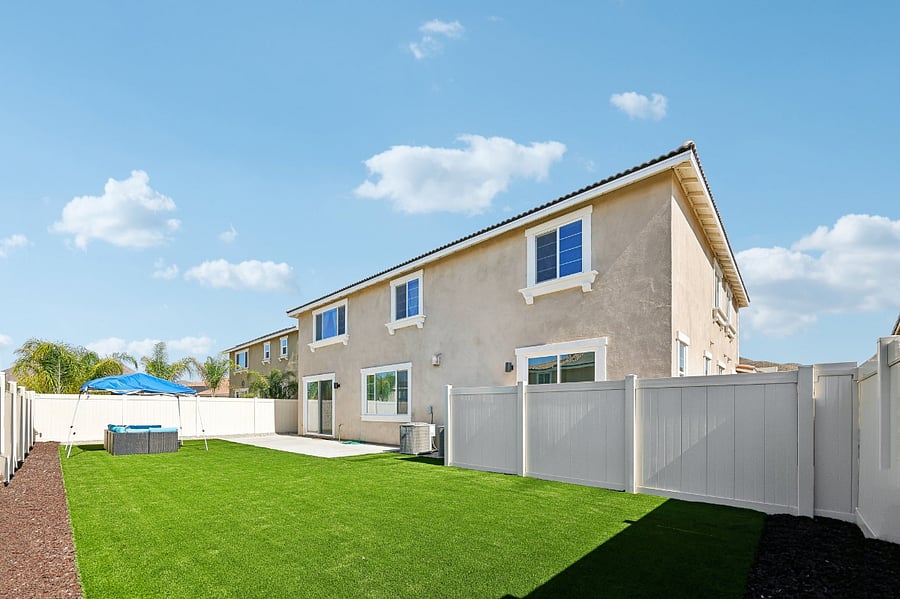 A well-maintained backyard designed to make every guest feel at home!