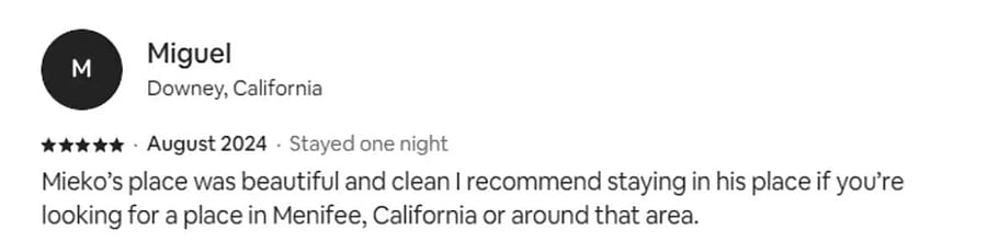 Nothing makes us happier than satisfied guests!
