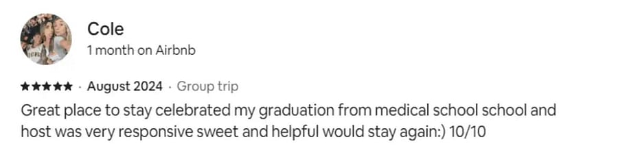 Thanks for the glowing review!