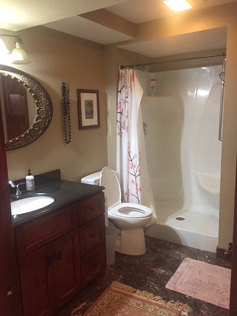 lower level private bathroom
