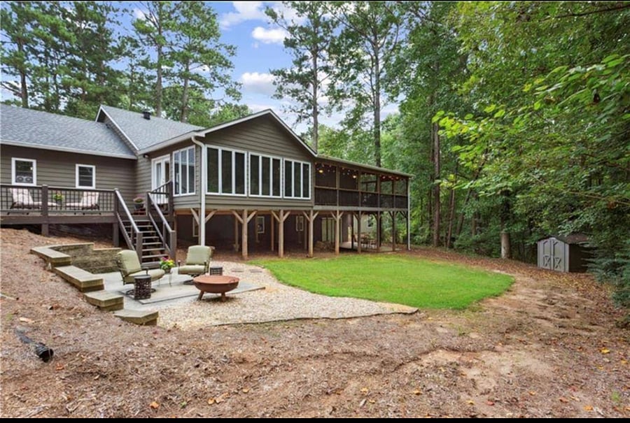 Backyard, adjacent to silver comet trail