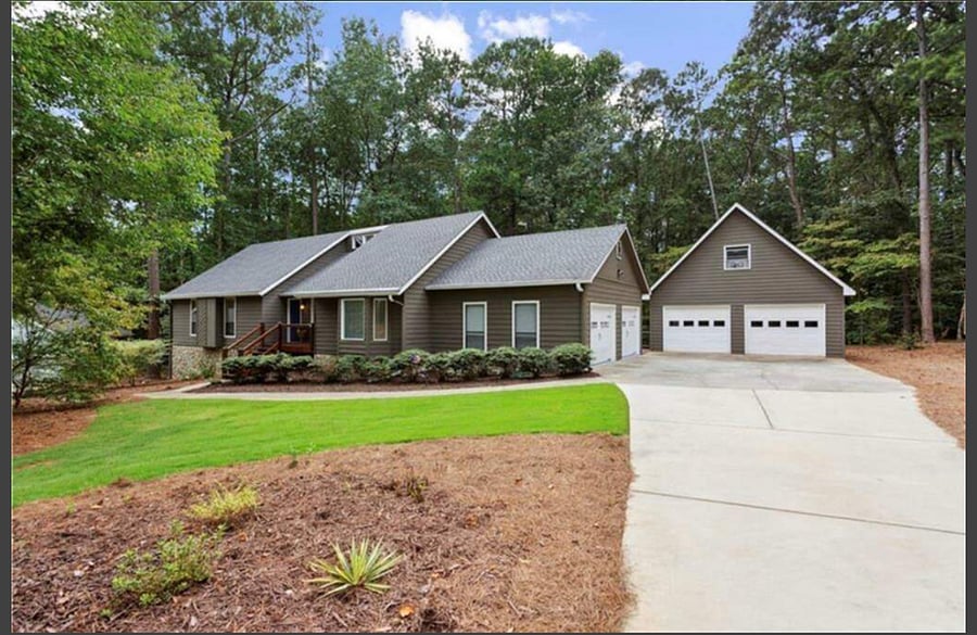 House sits on over an acre of land