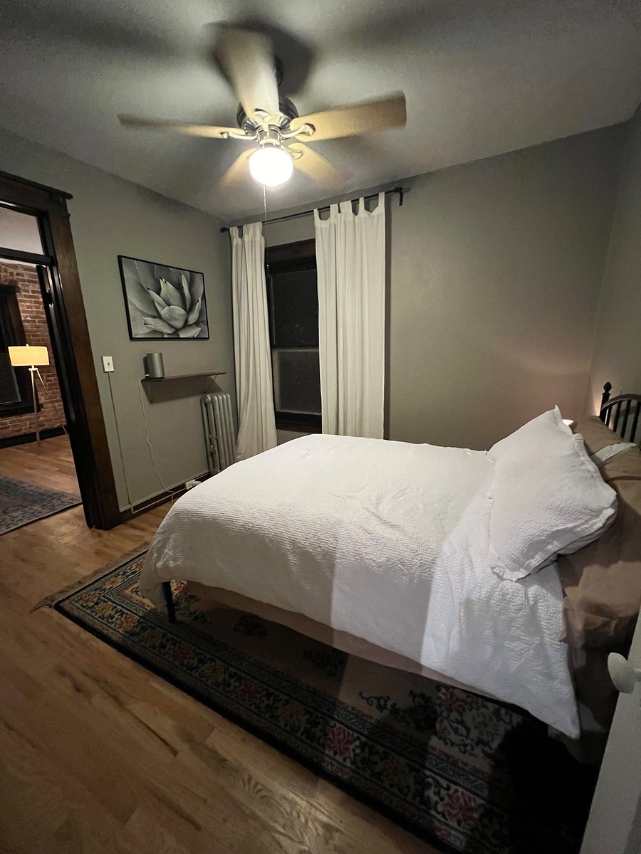 Queen size bed with high speed internet service included!