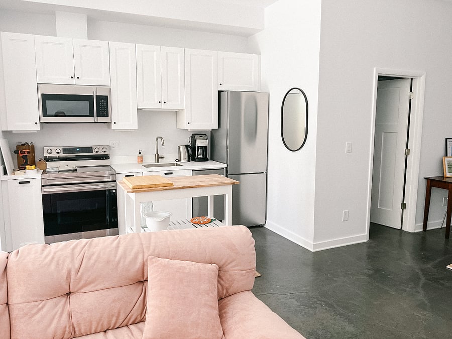 Full kitchen is completely equipped for all your cooking and food prep needs.
