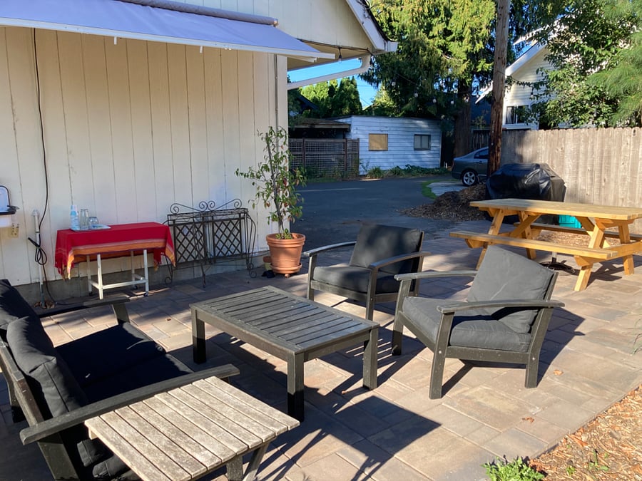 Communal patio