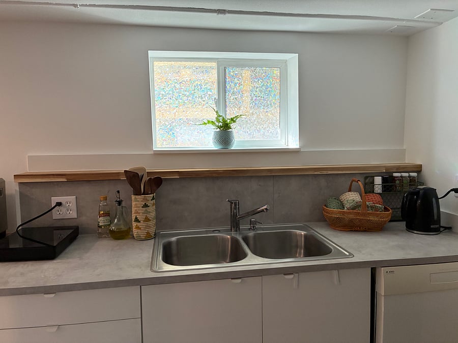 Studio apartment kitchen