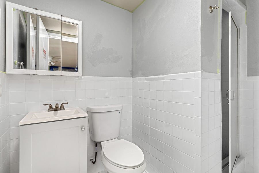 Secondary bathroom with walk in shower