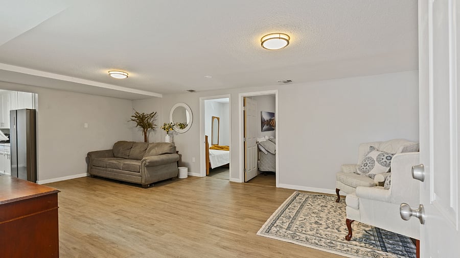 TV room, desk, reading nook