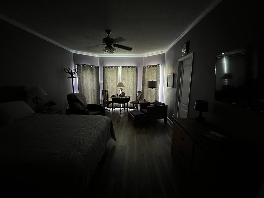Room with Darkening Curtains