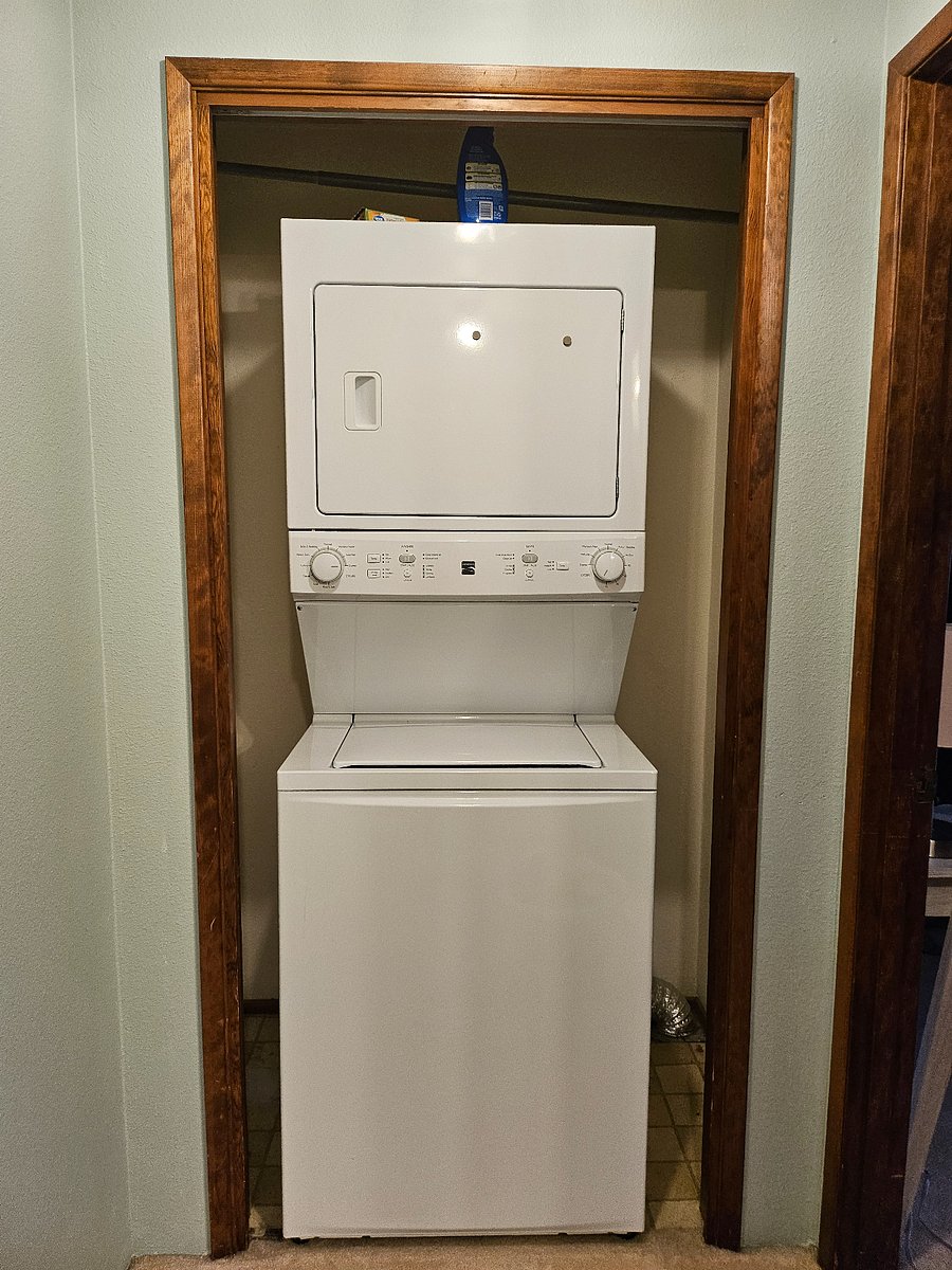 Washer and dryer.