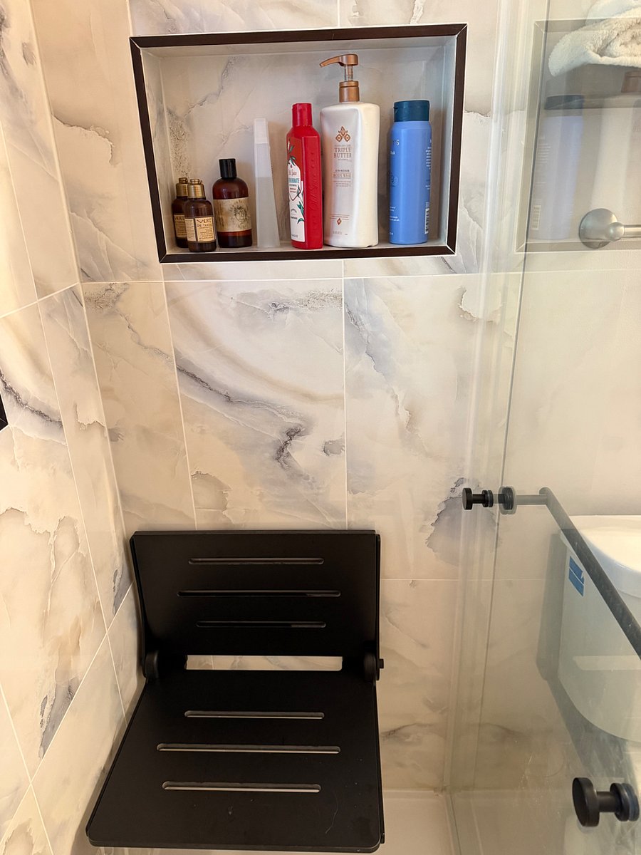 New Shower with pull down seat