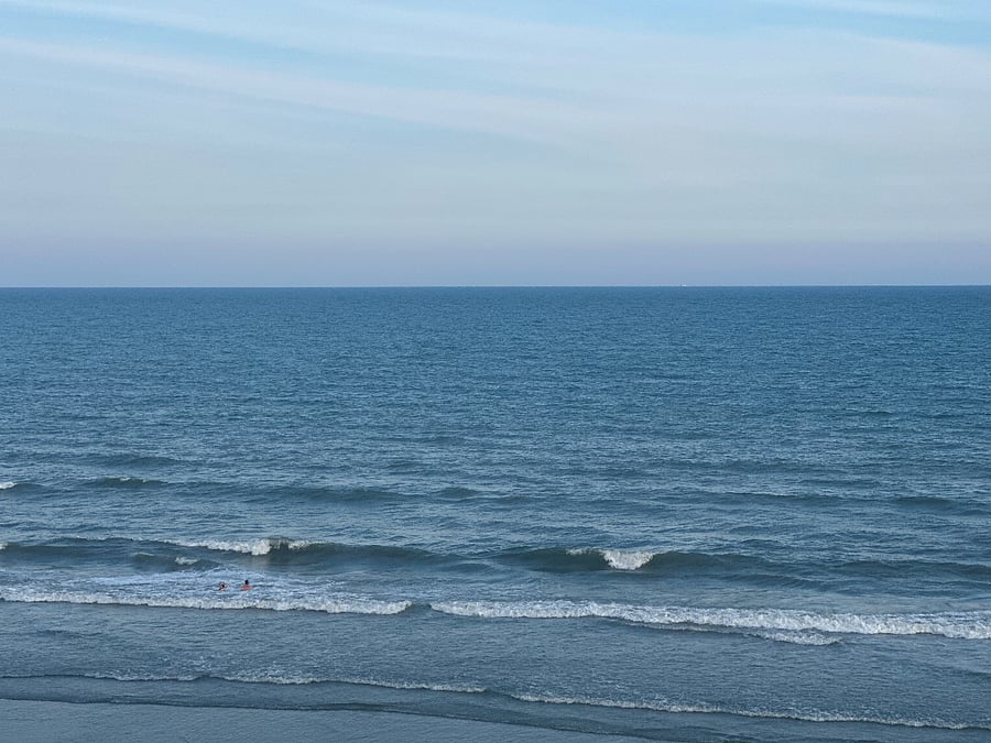The incredible Atlantic Ocean as seen from the balcony.