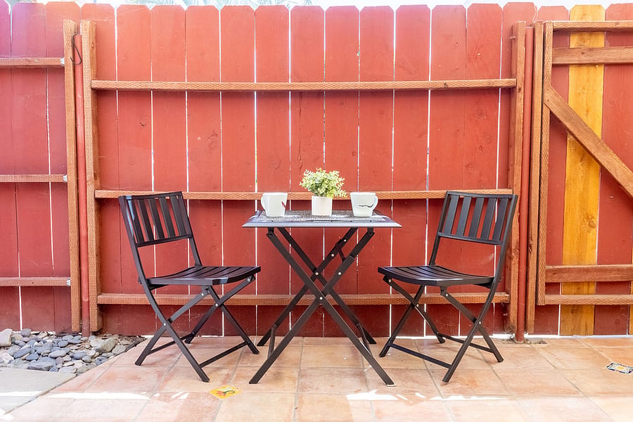 Private patio
