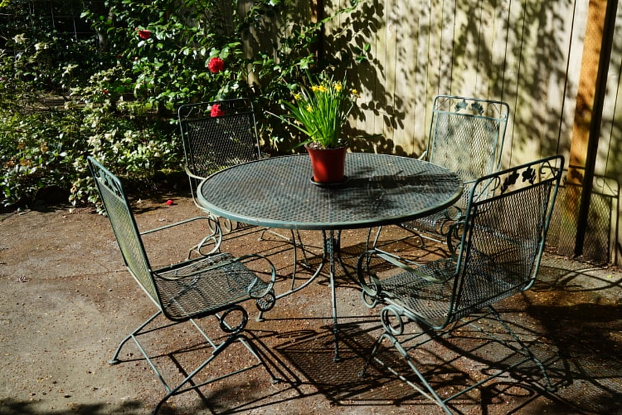 Private patio
