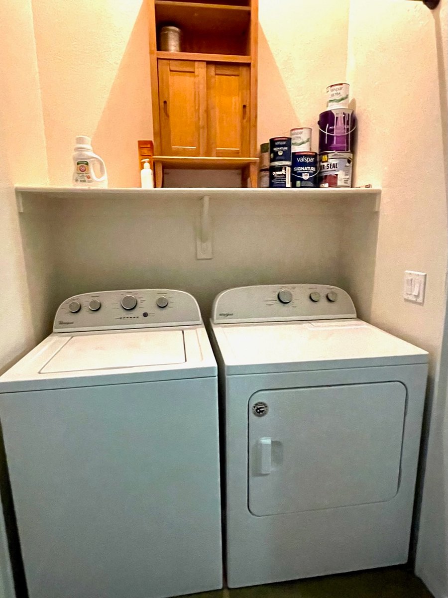 Upstairs washer/dryer