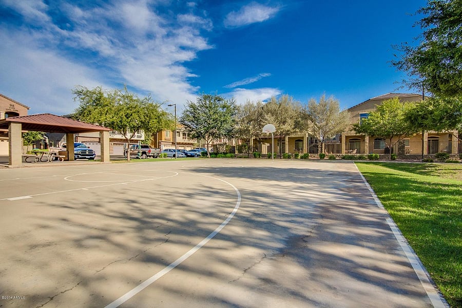 Community basketball court