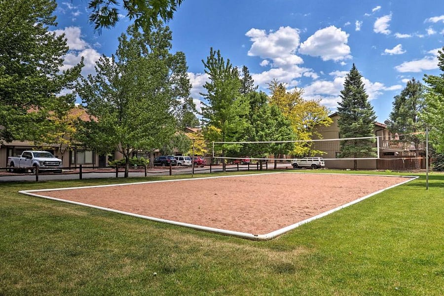 Community volley ball court. Also not pictured is a tether ball, and grill.