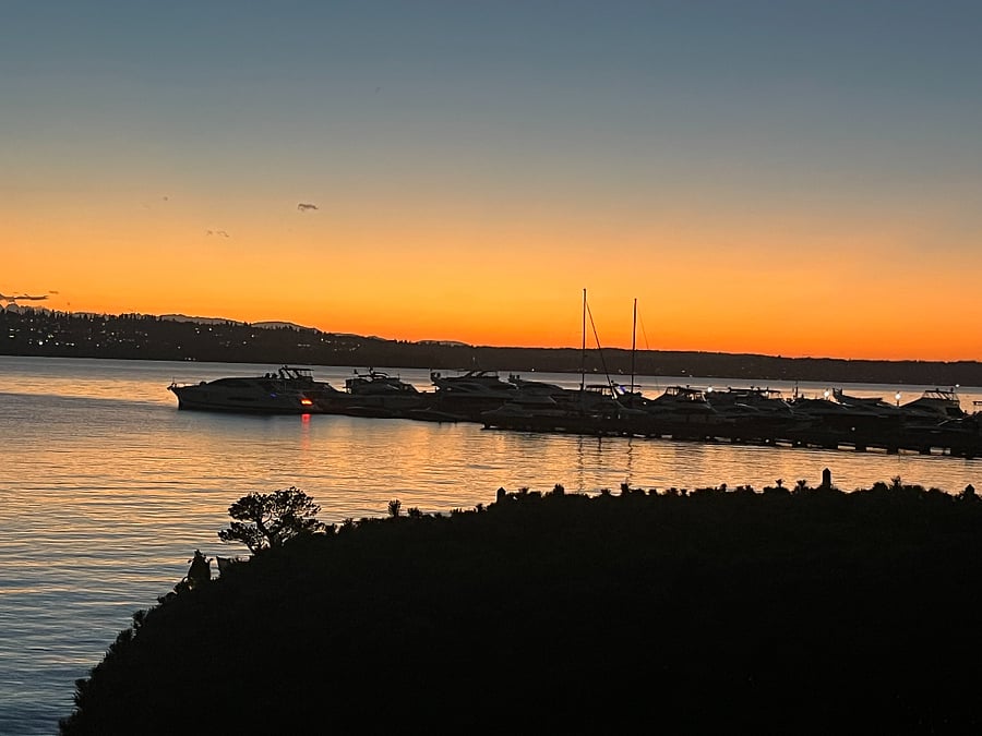 Sunset NW from balcony
