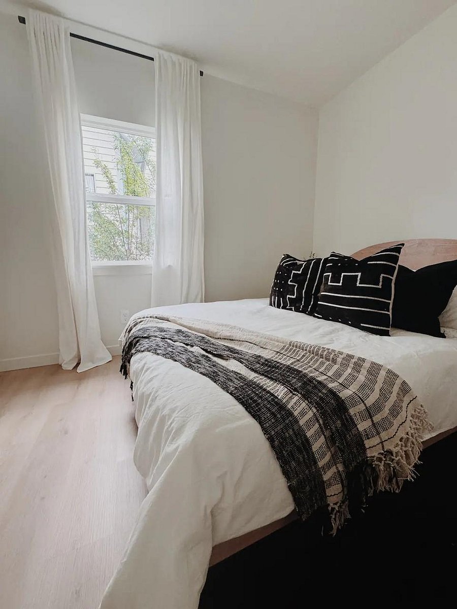 Bright and airy room with natural light.