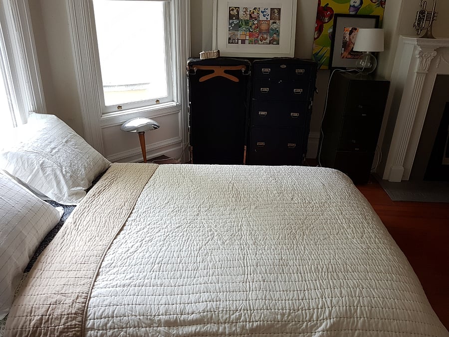 Bedroom on the street side of the house