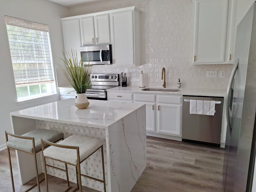 Kitchen with new appliances