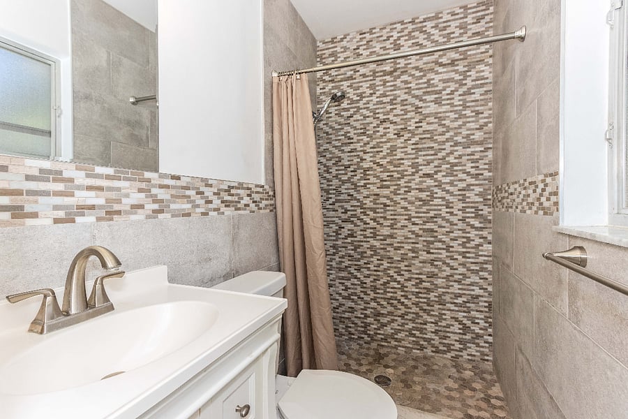 Master Bathroom has shower