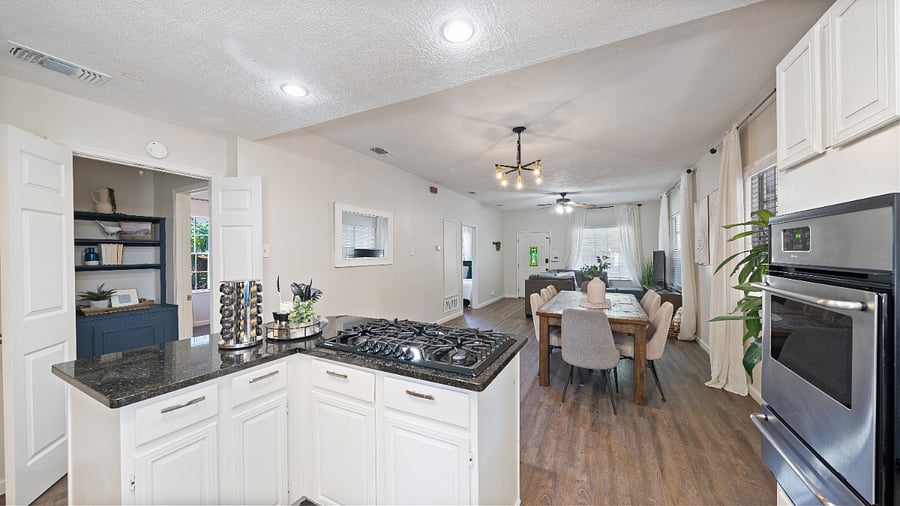 Open concept living area 