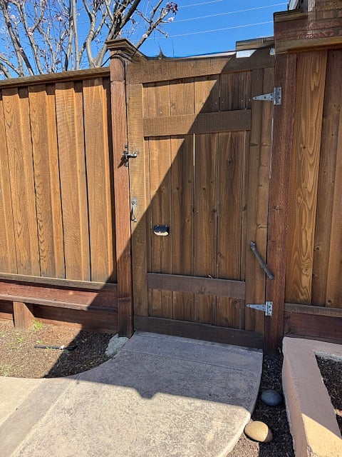 Gated key entrance.