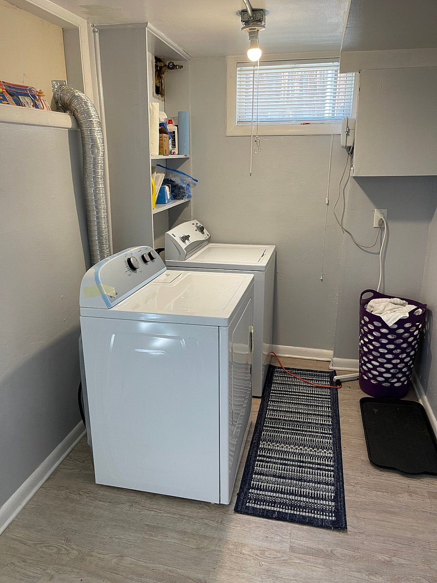 In unit laundry area. New dryer installed on July 15, 2024.