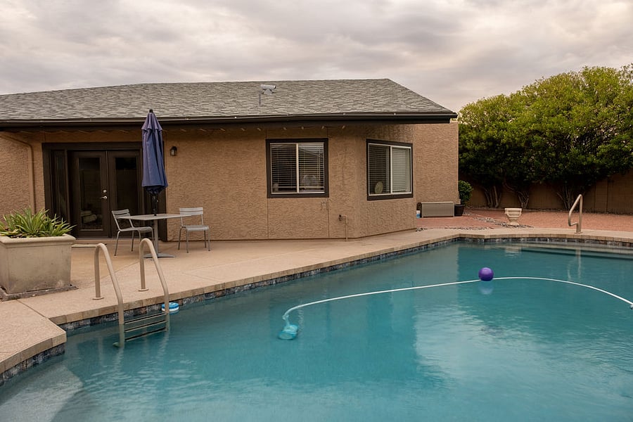 15x29' Heated Pool + low-maintenance yard (house comes with professional pool service and landscaping service)