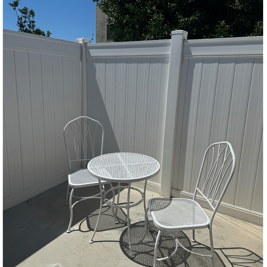 Patio table and chairs