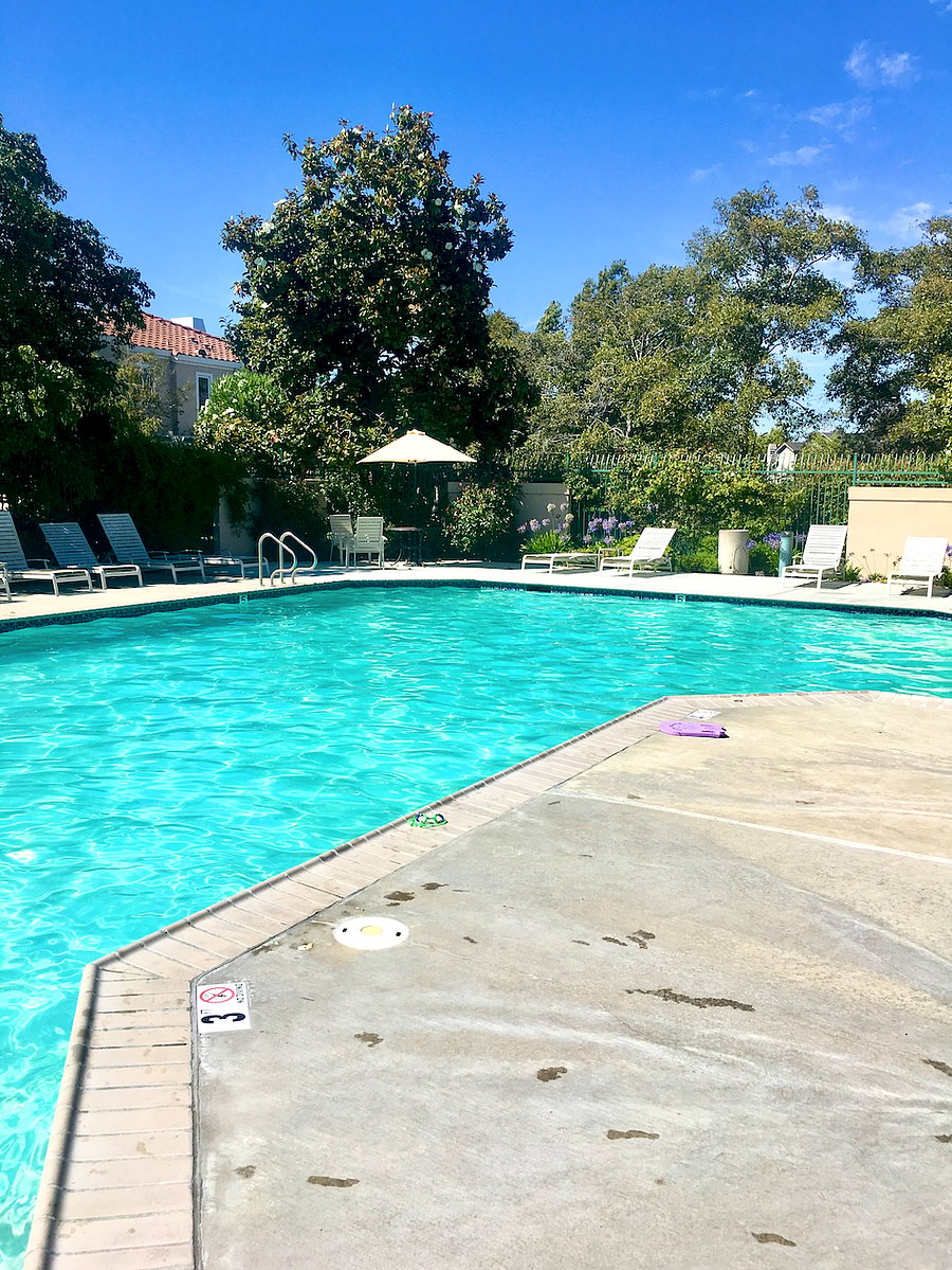 Our common area (at our cul de sac) Pool & Hot Tub is open from late May/June through late October.  