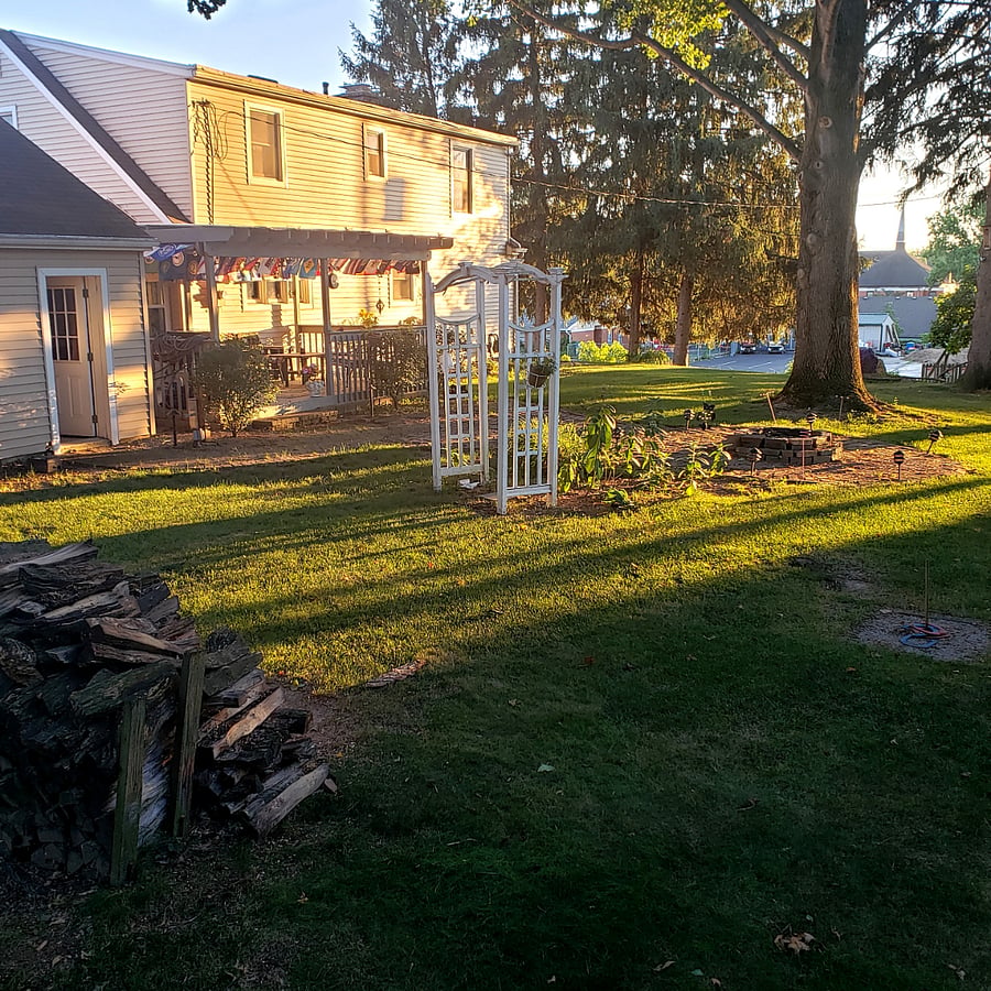 Our backyard is your backyard because it's included in your monthly rent.