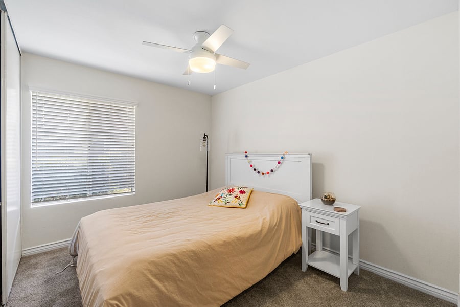 Bedroom with closet.