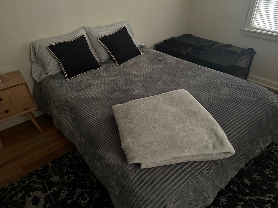 2nd Bedroom with night tables, lamps and dresser