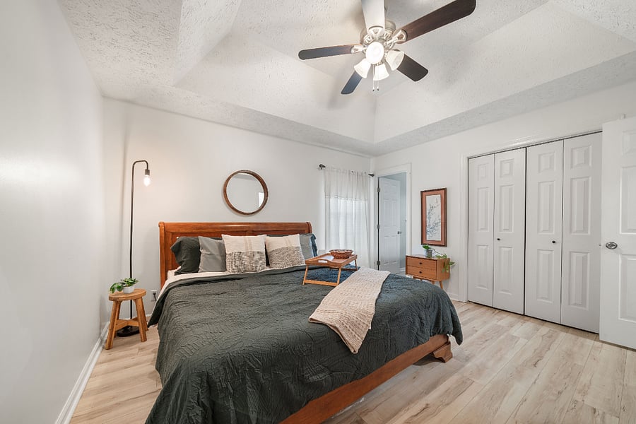 Spacious Master bedroom with TV