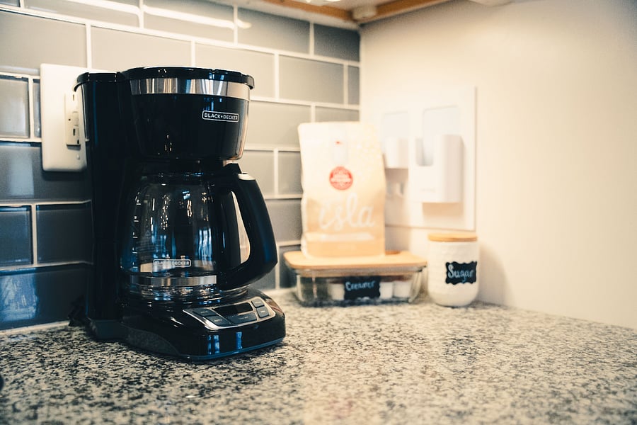 Coffee maker to get your day or night jumpstarted.