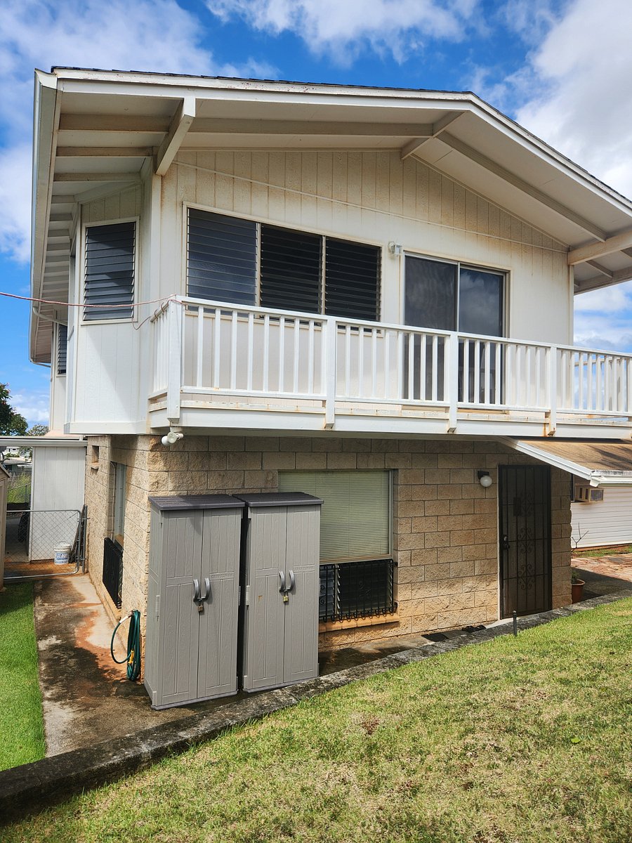 View from Front of House. This Lanai is for the 3rd Bedroom.