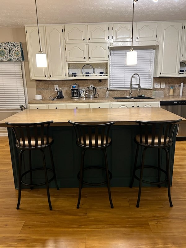Large kitchen island